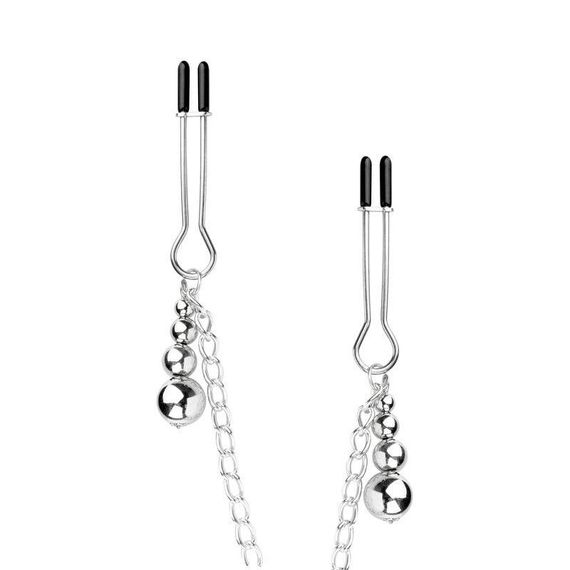 Зажимы для сосков и клитора Bedroom Fantasies: Nipple and Clitoris Clamps - Silver Sex Aura | Зображення 4