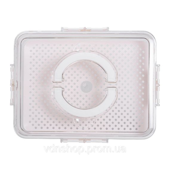 Контейнер для їжі з ручкою 31х24х7 см пластиковий харчовий контейнер 2.5 л HP-27-10 | Зображення 6