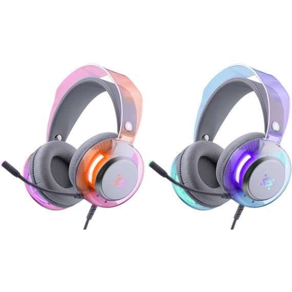 Гарнітура Defender Glitch, USB, RGB,  2м, White | Зображення 8
