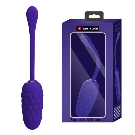 Віброяйце з рельєфним дизайном Pretty Love - MARINA EGG Purple, BI-014708-3 sexstyle