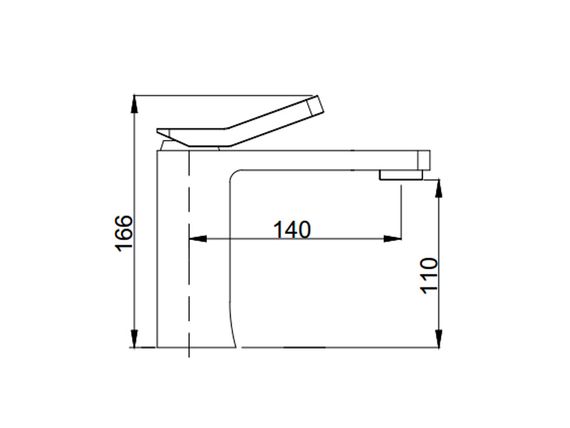 Змішувач для умивальника ASIGNATURA Unique чорний 85501602 | Зображення 1