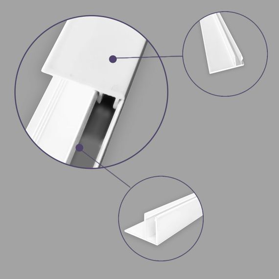 Профіль (торцевий) фінішний алюмінієвий для сайдинга 38,5х28х6000мм SW-00001728 | Зображення 3