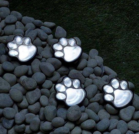 Светильник Solar Paw Print Lights на солнечной батарее 4 шт | Зображення 1