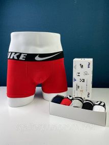 Комплект трусов Nike, подарочный набор боксеров Найк в коробке на 2-5 штук, трусы Найк для настоящих мужчин 3,