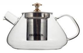 Чайник скляний заварювальний Ofenbach 700мл зі знімним ситечком (0616m)
