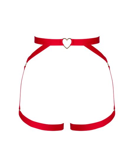 Портупея на стегна Obsessive Elianes червона, M/L sexstyle | Зображення 4