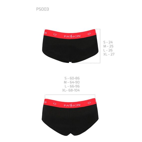 Трусики-шортики Passion PS003 PANTIES black, size S | Зображення 5