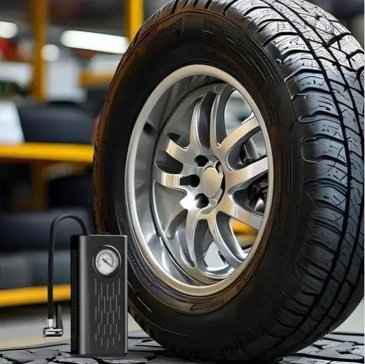 Портативний автомобільний компресор AND1322, насос від прикурювача 12V з манометром | Зображення 2