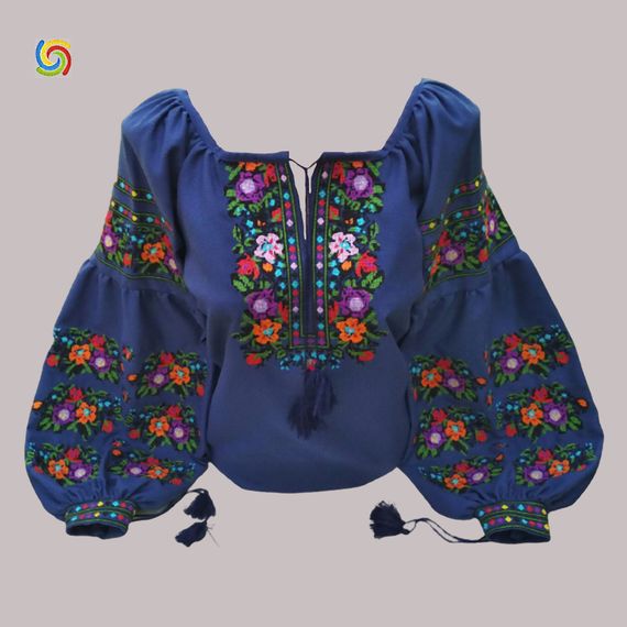 Рубашка	 Украинская 	 вышиванка 	22226919	 цвет  	тёмно-синий	 размер 	L/XL