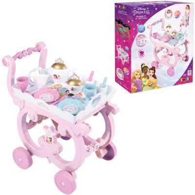 Игровой набор Smoby Тележка Дисней Принцессы со съемным подносом с сервизом 17 аксессуаров (312502) | Зображення 7