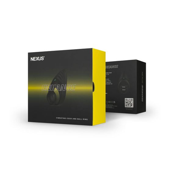 Эрекционное виброкольцо Nexus Enhance Vibrating Cock and Ball Ring, двойное | Зображення 5