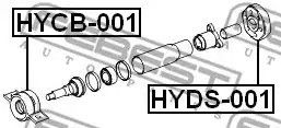 Муфта кардану Tucson 04-10, FEBEST (HYDS001) | Зображення 3