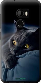 Чохол на HTC One X10 Димчастий кіт "825u-995-2448"