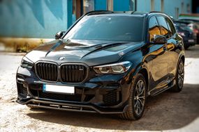 Передня Lip накладка Paradigm V-2 (2018-2022, натуральний карбон) для BMW X5 G05 2019- рр