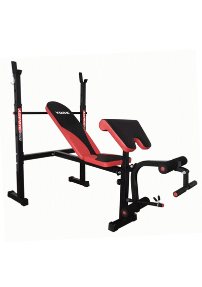 Лавка для жиму York Fitness ASPIRE 320 з стійкою для штанги та партою Скотта | Зображення 1