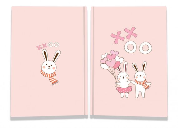 Блокнот 4Profi   "Sweet love note" rabbits 40 листов  формат А5 904365 | Зображення 1