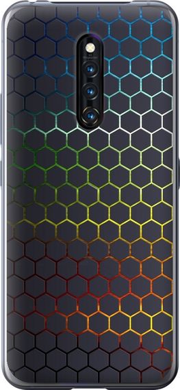 Чехол на Vivo X27 Pro Переливающиеся соты "498u-1772-17620"