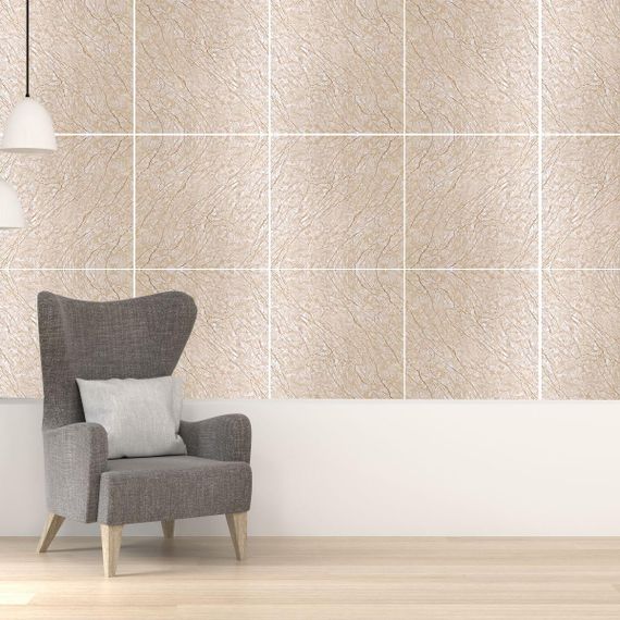 Декоративна ПВХ плита бежевий мармур 600*600*3mm (S) SW-00001618 | Зображення 5