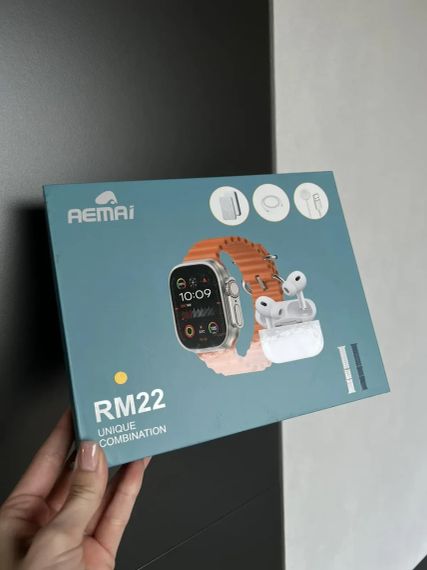 Набір 5 в 1 годинник + навушники + бездротовий павербанк + кабель для бездротової зарядки телефону + зарядний пристрій | Зображення 2