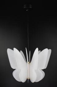 Люстра світлодіодна підвісна LED світильник для квартири на стелю лед 27086 Чорний 30-150х40х40 см.