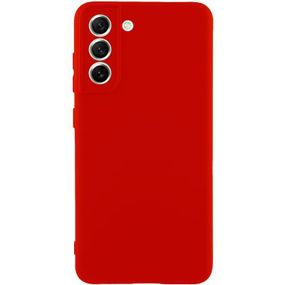 Чехол TPU GETMAN Liquid Silk Full Camera для Samsung Galaxy S22+ Красный / Red