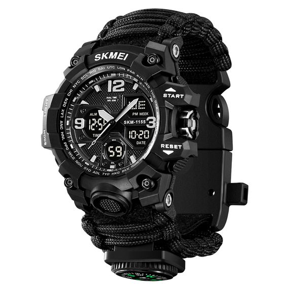 Чоловічий годинник Skmei 1155BNBK Black | Зображення 2