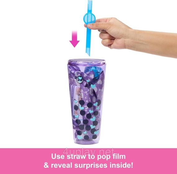 Лялька Барбі кольорове перевтілення кульки таро Оригінал Barbie Pop Reveal Taro Milk | Зображення 3