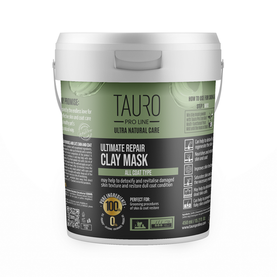 Відновлююча маска для шкіри та вовни собак та кішок Tauro Pro Line Ultra Natural Care 450 мл