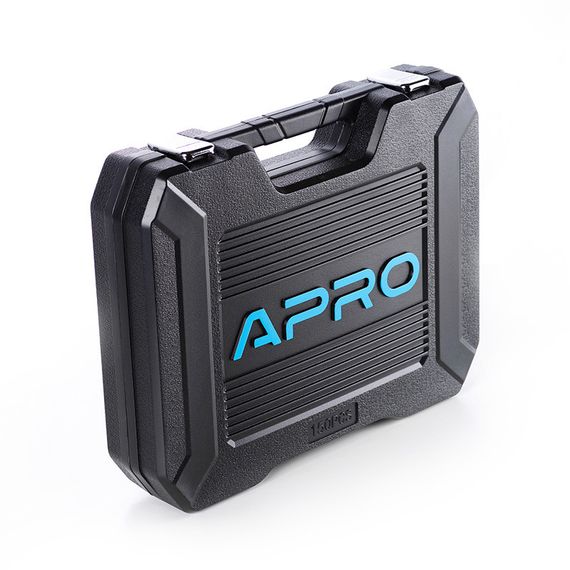 Набор насадок (инструментов) торцевых c трещоткой CrV 1/4, 3/8, 1/2 (90Т) (150шт) APRO | Зображення 1