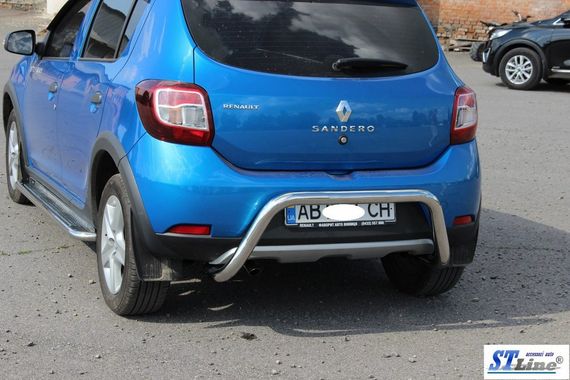 Задня дуга AK007 (нерж) для Dacia Sandero 2013-2020 рр | Зображення 4