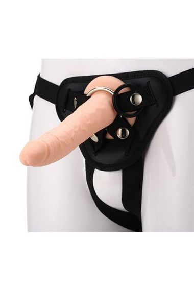 Реалістичний страпон REALSTUFF STRAP ON REAL DILDO Sex Aura | Зображення 2