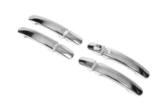 Накладки на ручки (4 шт., нерж.) З чіпом, OmsaLine - Італійська нержавійка для Ford Focus III 2011-2017 рр. | Зображення 4