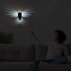 Настінний нічник 3D Орел акумуляторний Чорний