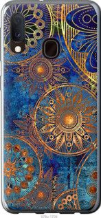 Чехол на Samsung Galaxy A20e A202F Золотой узор из пластика FCh_041629