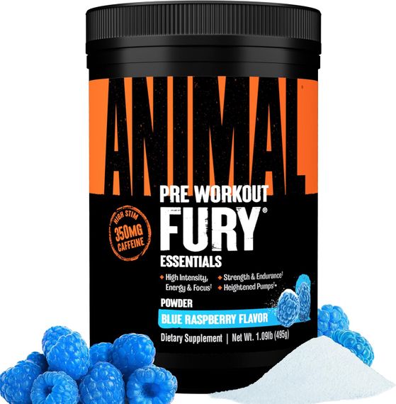 Передтренувальний комплекс Universal Nutrition Animal Fury 495 г, Blue Raspberry | Зображення 2