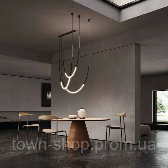 Люстра потолочная LED MBJ1-95*200-3-bk-k Черный 50-130х80х80 см. | Зображення 1