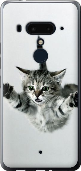 Чехол на HTC U12 Plus Летящий котёнок "2322u-1712-17620"