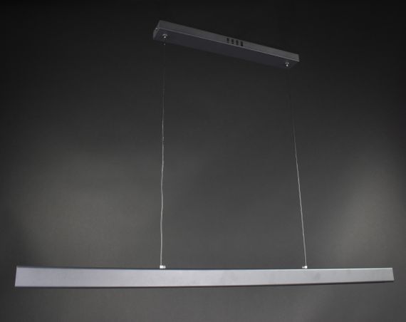 Люстра світлодіодна підвісна LED світильник для квартири на стелю лед 27350 Чорний 15-100х6х100 см. | Зображення 4