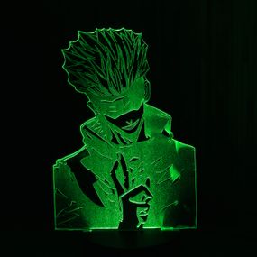 Акриловый светильник-ночник Сатору Годзе (Satoru Gojo) зеленый tty-n000593