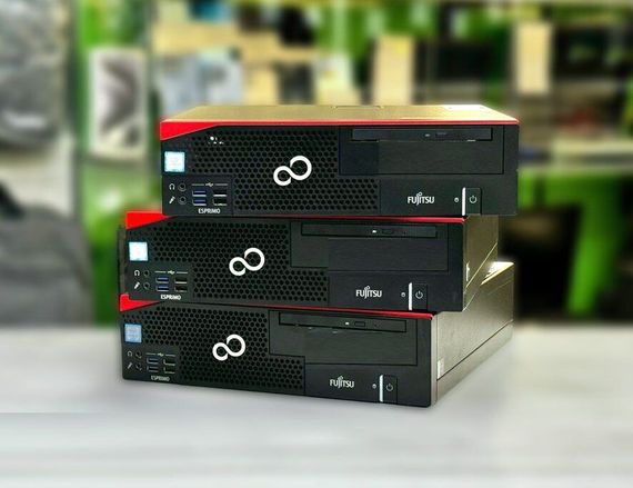 ПК Fujitsu Esprimo D556 2 E85+ SFF / Intel Core i5-6400 (4 ядра по 2.7 - 3.3 GHz) / 8 GB DDR4 / 120 GB SSD + 500 GB HDD / nVidia GeForce GTX 745, 2 GB GDDR3, 128-bit / DVD-ROM / Win 10 б/в | Зображення 1