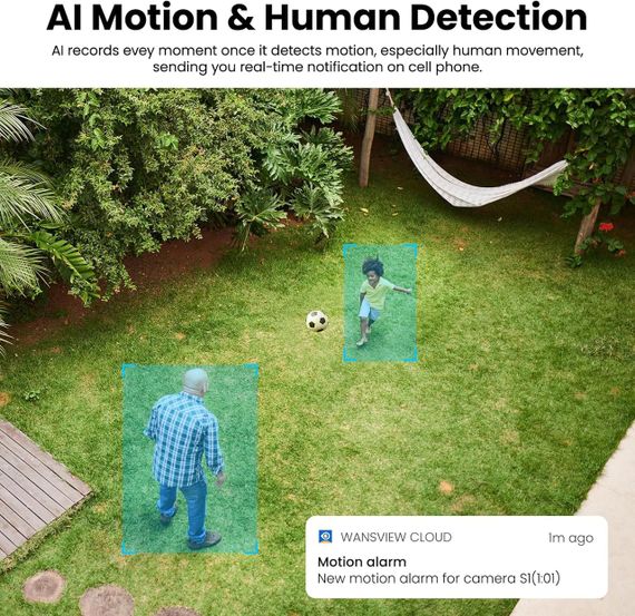 3 MP 2K Солнечная наружная Wi-Fi камера S1 для домашней безопасности | Зображення 3