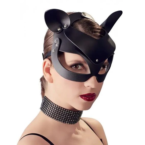 Маска кішечка Shiny cat Mask with studs | Зображення 1