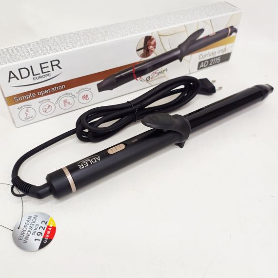 Плойка для создания завивки Adler, Конусная плойка для завивки и укладки накрутки локонов CW-21 | Зображення 1