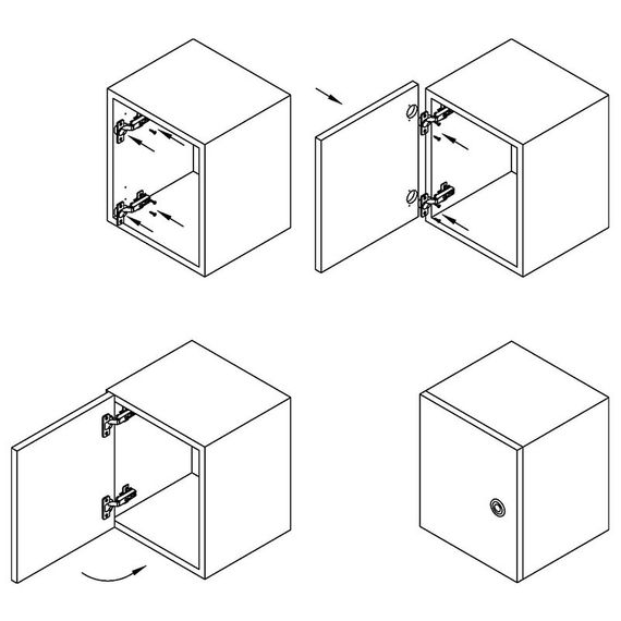 Мебельная накладная петля (Ø35 мм) DC 110, прочная и надежная | Зображення 4