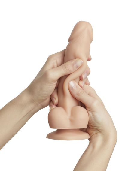 Реалістичний фалоімітатор Strap-On-Me Sliding Skin Realistic Dildo Vanille - XL, ефект рухливої шкір | Зображення 1