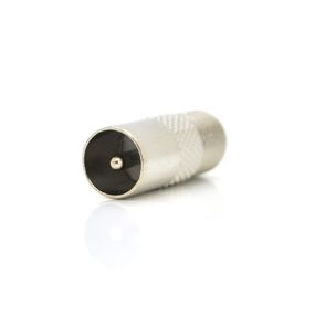 Разъем F-F - IEC-M прямой,цинк (ТВ-штекер) Q100
