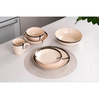 Тарілка Ardesto Liguria Soup 20 см Cream (AR2920LCC) | Зображення 3