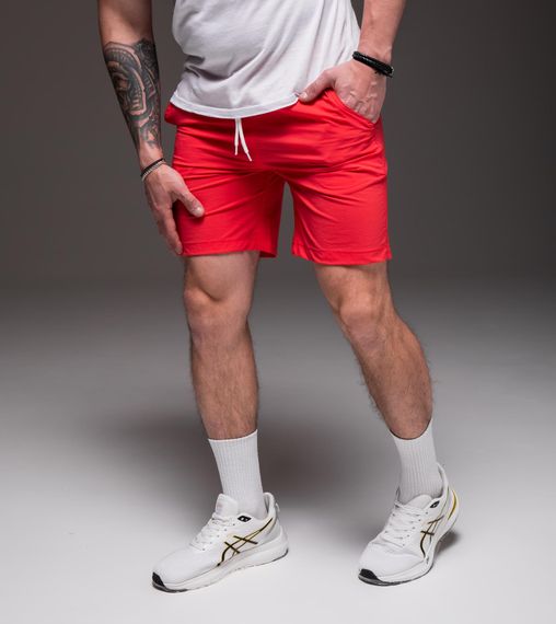 Мужские шорты из плащевки внутри с сеткой RA2031/1  цвет красный, размер XL | Зображення 3