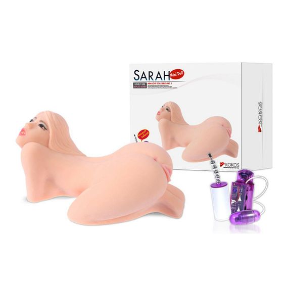 Мастурбатор міні-лялька Kokos Sarah 2WayPlus з вібрацією та масажем Sex Aura