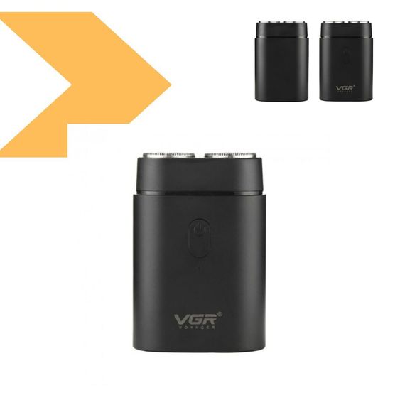 Електробритва роторна VGR V-347 BLACK з водонепроникним корпусом IPX7 (46261-V-347_357) | Зображення 1